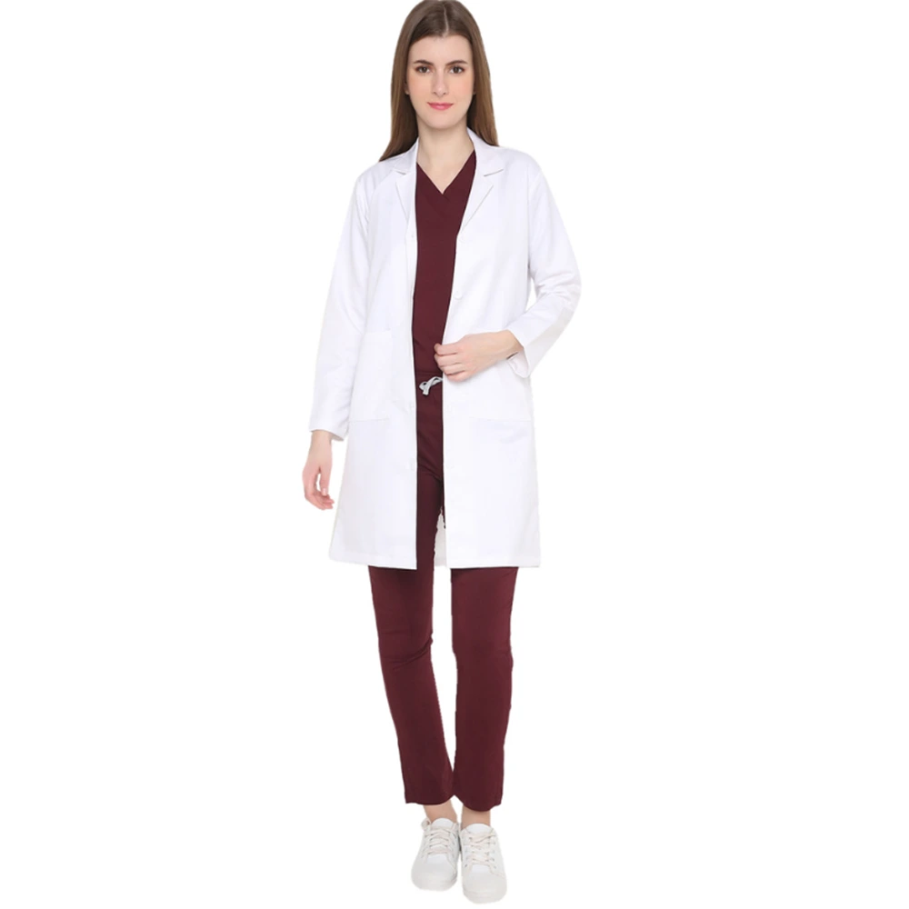 Long Doctor Apron Coat / Lab Coat – Full Sleeves 5