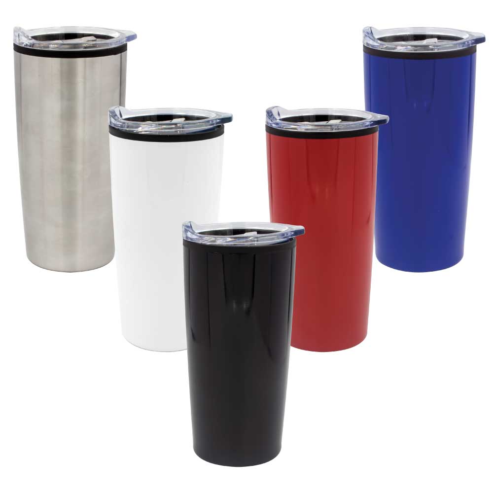 Double Wall Travel Mugs with Clear Lid 1