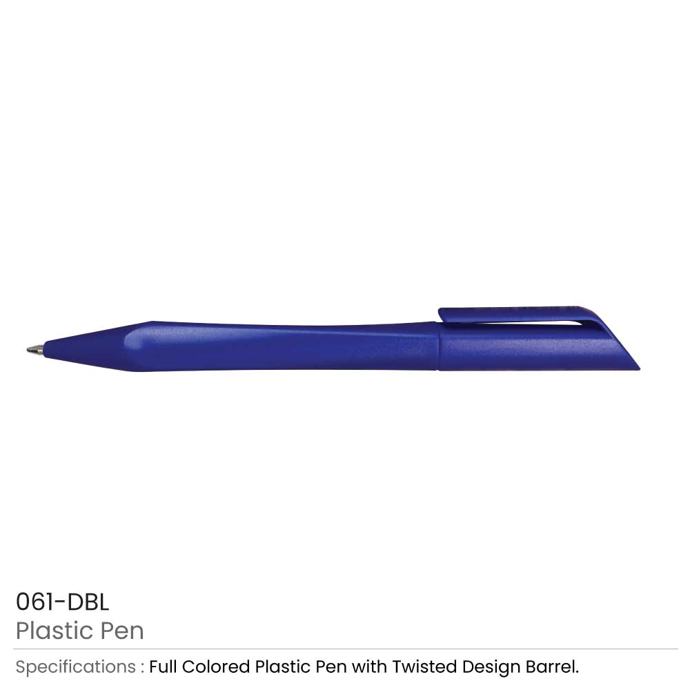 Plastic Pens Twisted Design 7