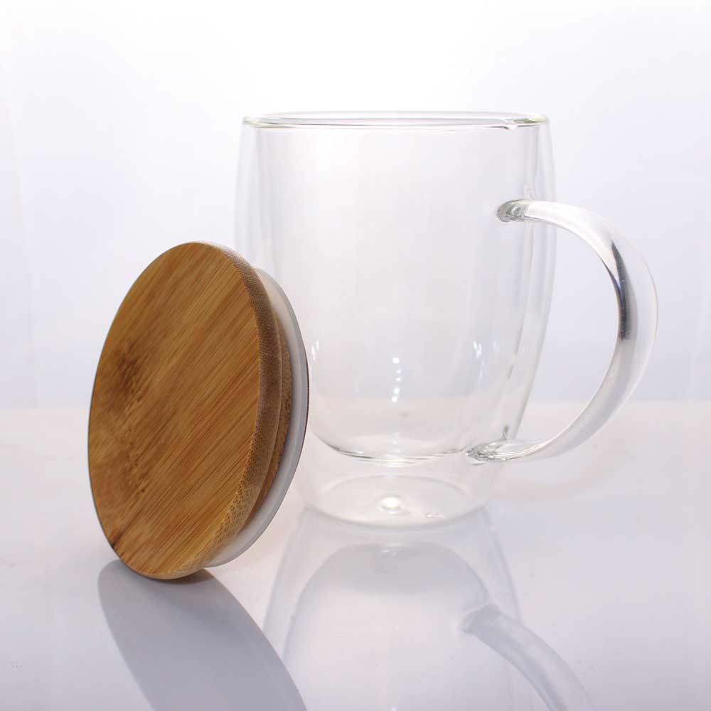 Double Wall Clear Glass Mug with Bamboo Lid – Ramadan Gifts 3