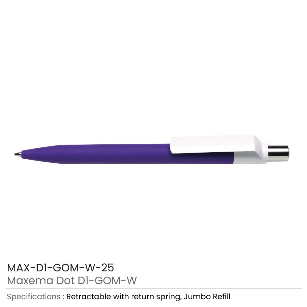 Maxema Dot Pens GOM White 24