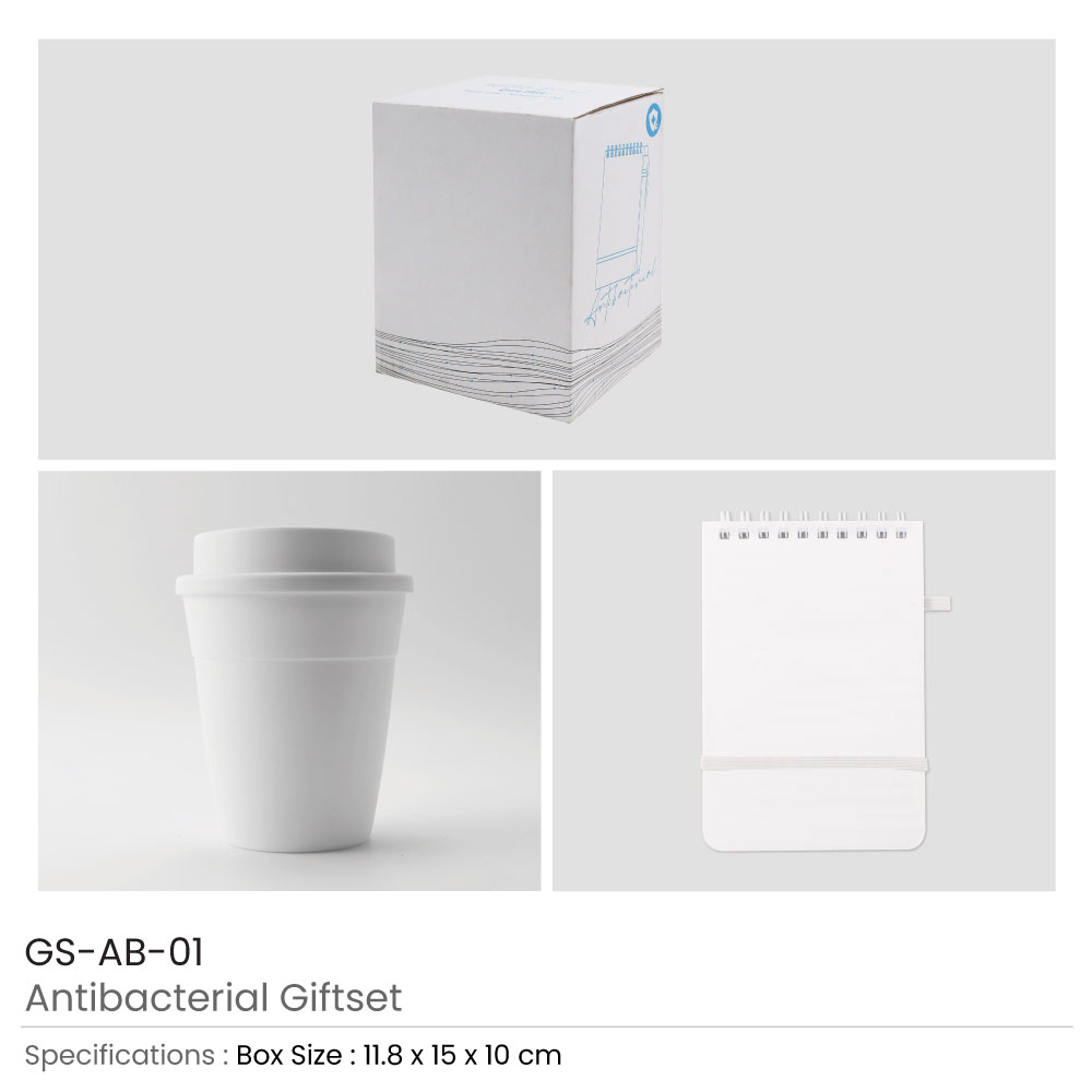 Antibacterial Gift Sets with Cup and Notepad  4