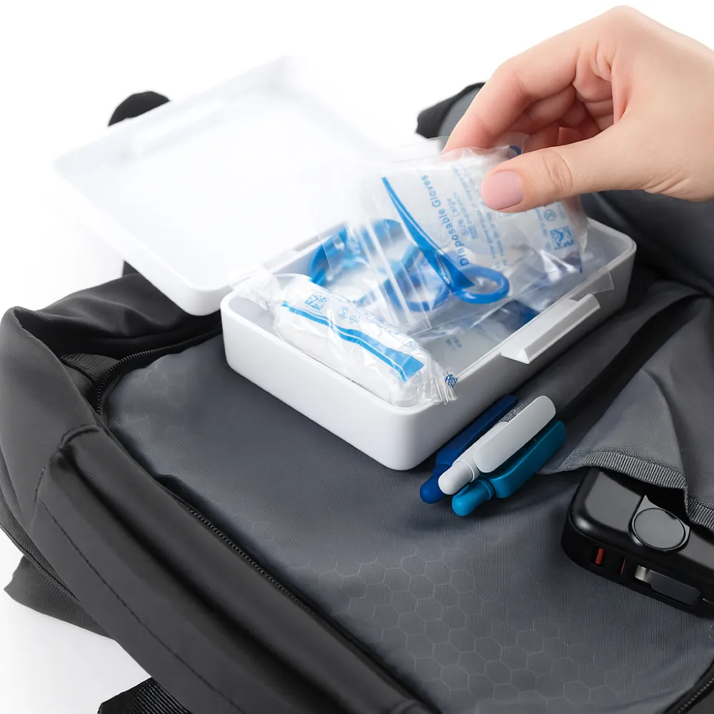 First Aid Kit Set, 16 Essential Items in White Box 5