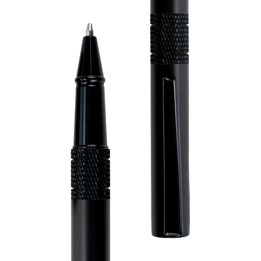 Black Metal Pen Set with Matte Finish in Hardboard Slide to Open Box 6