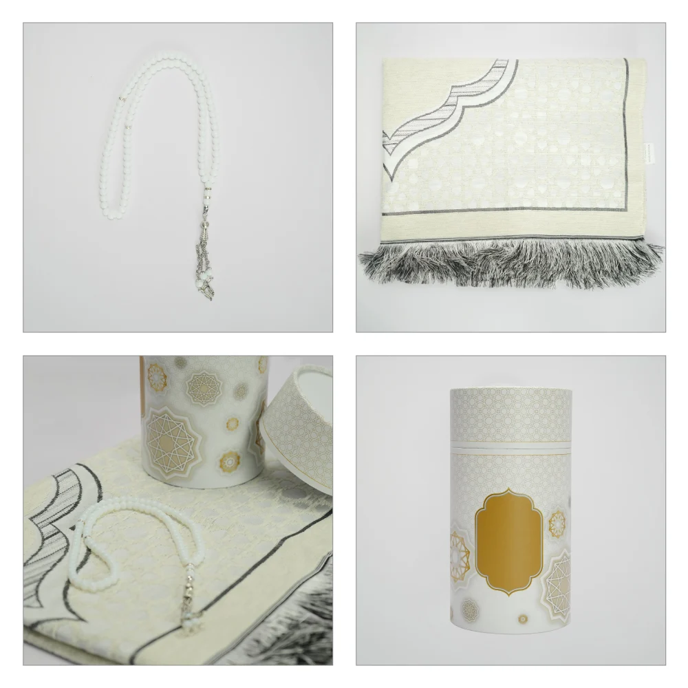 Prayer Mat with Tasbih in Tubular Box 10