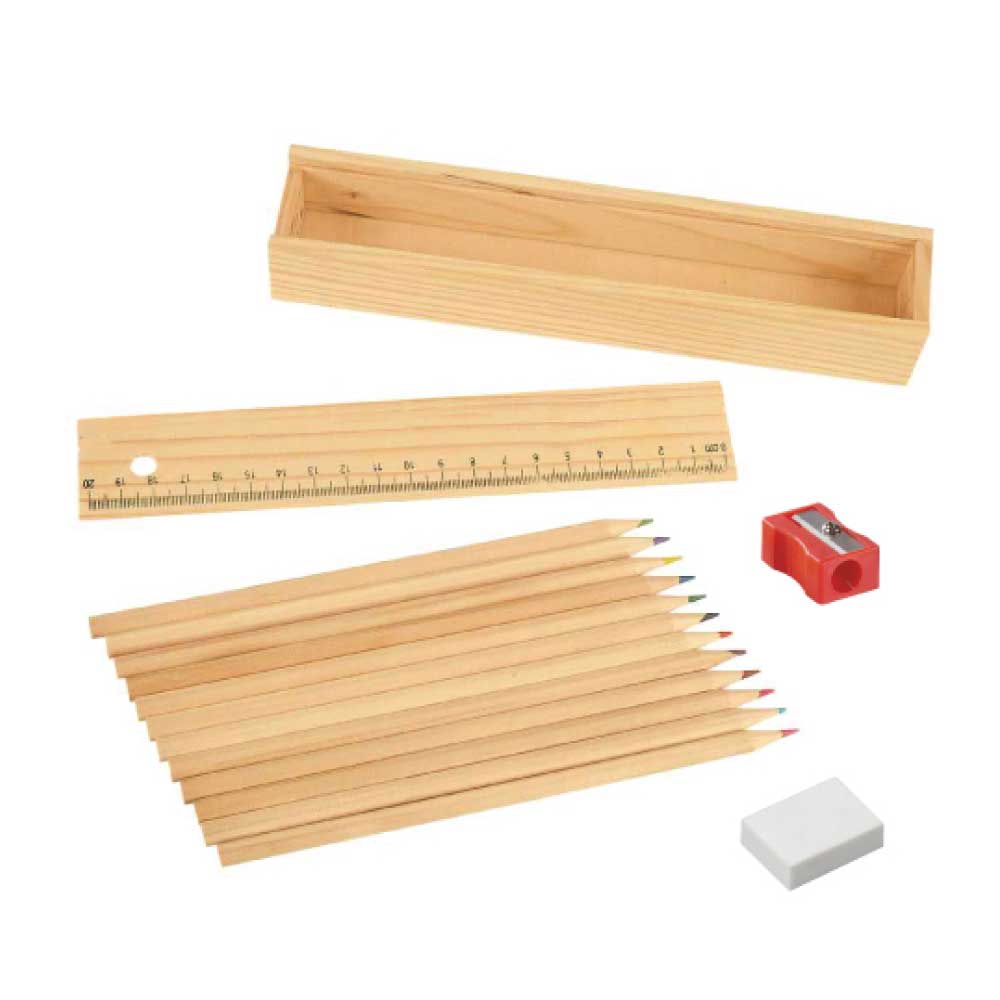 Colored Pencils Set with Wooden Box 4