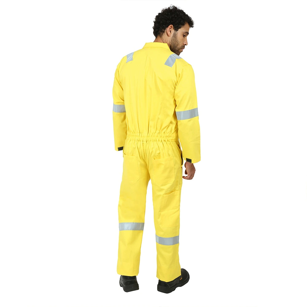 Coverall with Reflective Tape Yellow 3