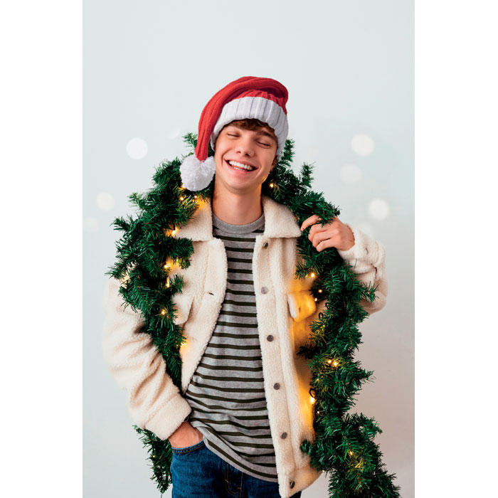 Long Christmas knitted beanie 3