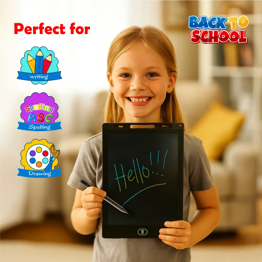 10-Inch LCD Writing Tablet with Stylus Pen & Colorful Writing 3