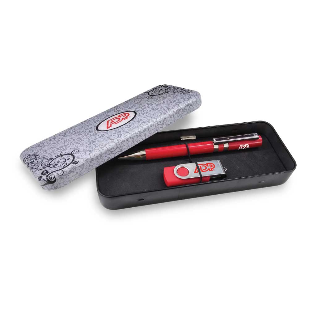 ALUMINIUM RECTANGULAR BOX FOR PEN AND USB 3