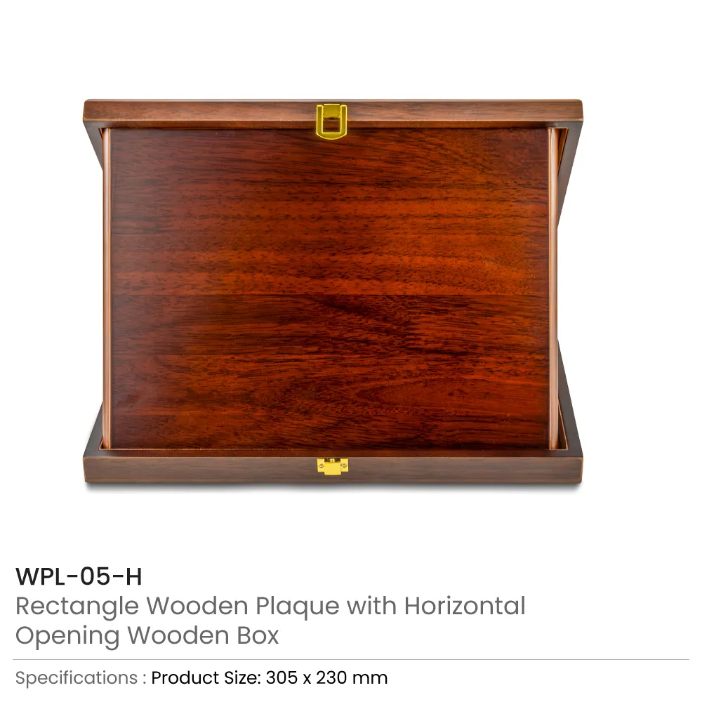 Wooden Plaque – Horizontal with Presentation Box 7