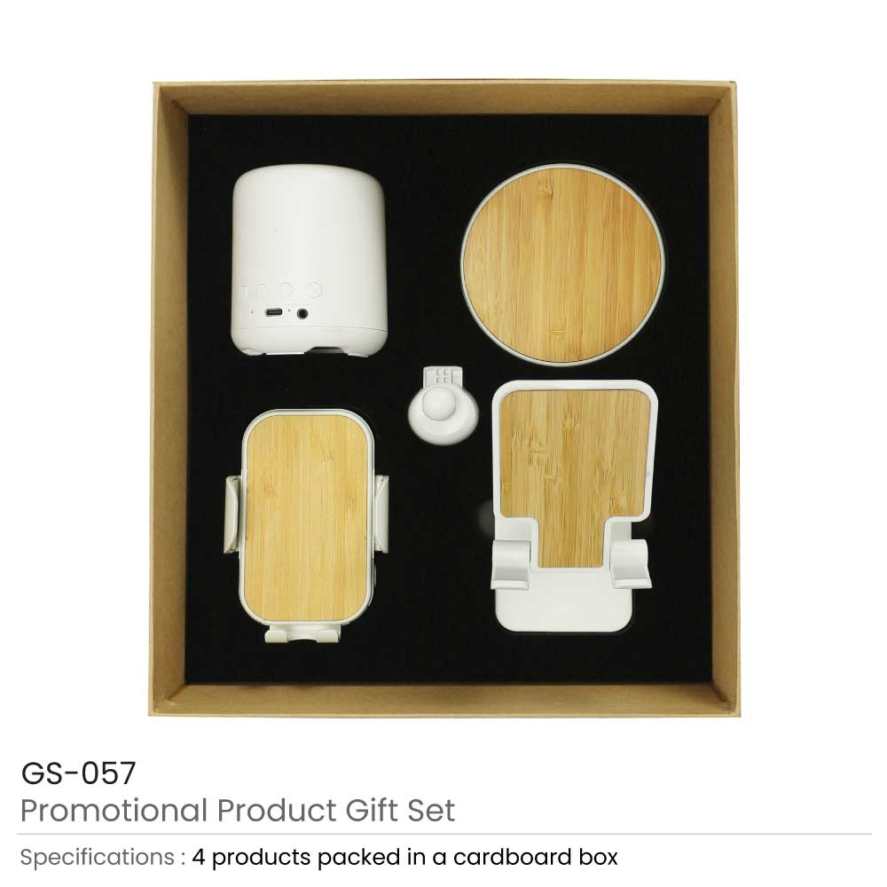 Promotional Tech Gift Sets with Brown Cardboard Gift Box 2