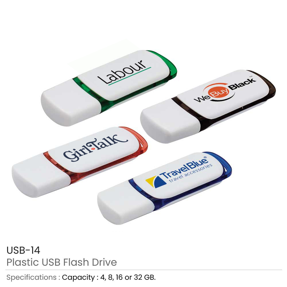 Plastic USB Flash Drive 4
