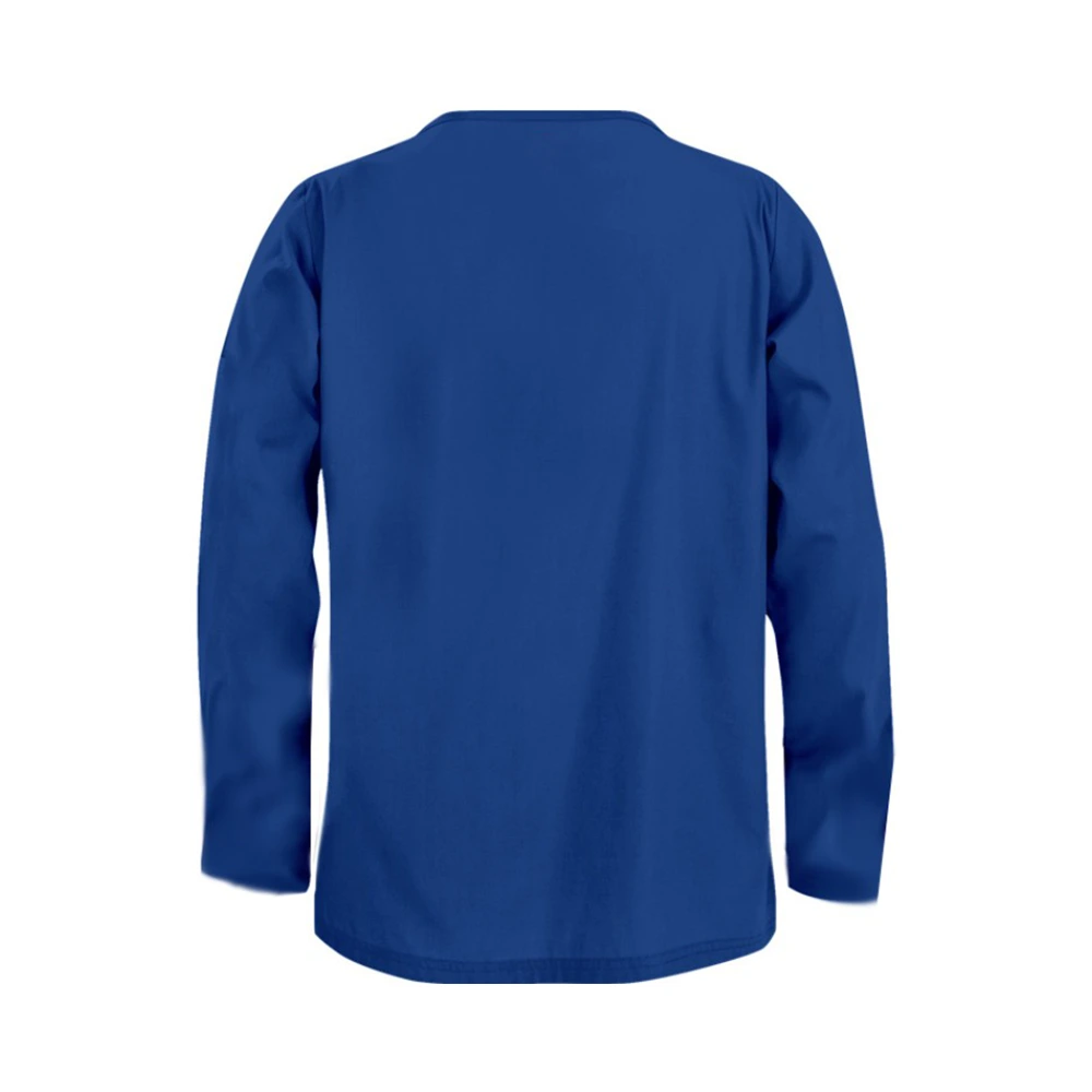 Full Sleeve Unisex Medical Scrub Suit – Royal Blue 4