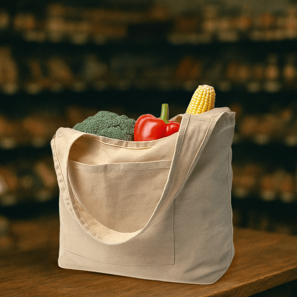Cotton Hobo Bags with Front Pocket, 340 GSM (10 oz) 1