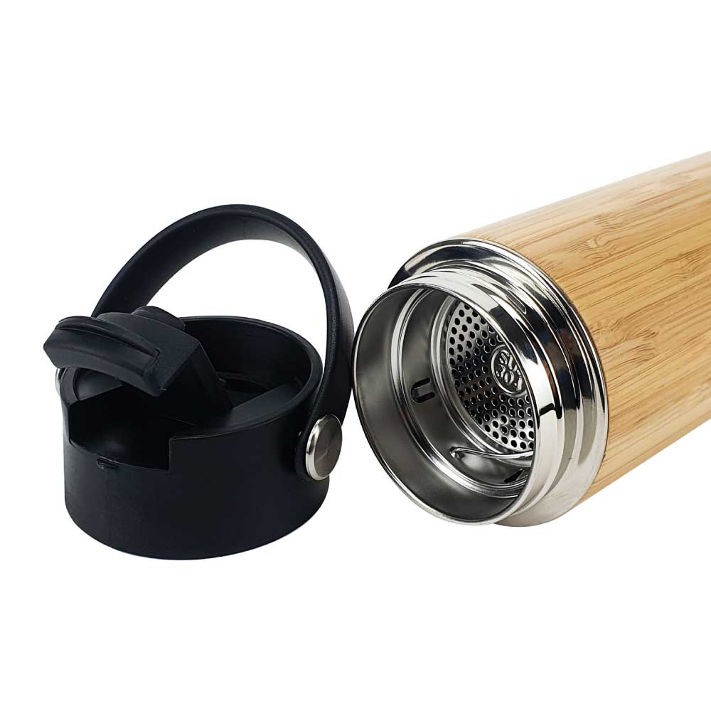 Bamboo Flask with Tea Infuser 4
