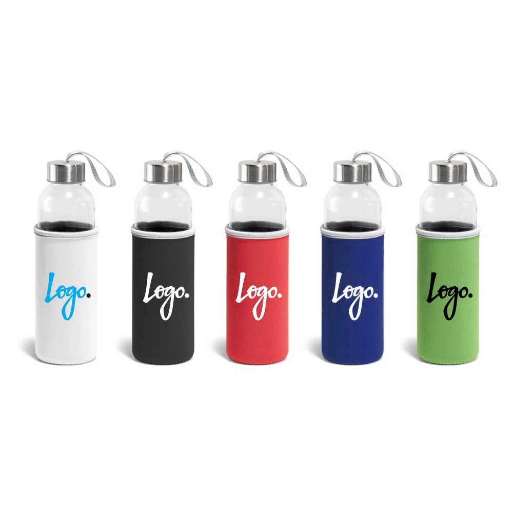 Glass Water Bottle with Sleeve 6