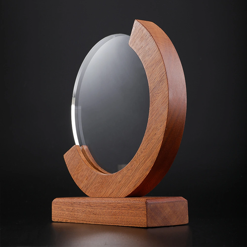 Wood Base K9 Crystal Award – Wooden Box 7
