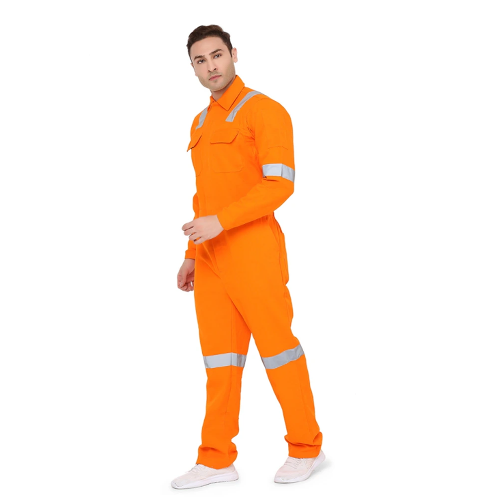 Coverall with Reflective Tape Orange 3