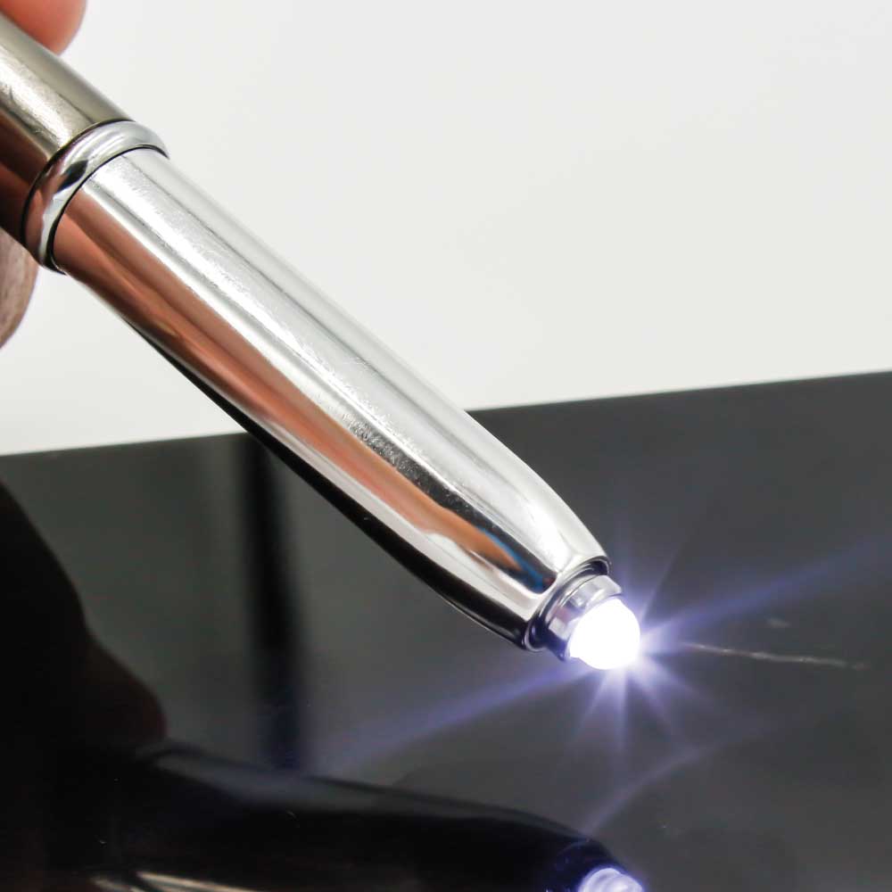 3 in 1 Metal Pens with Stylus & Light 5