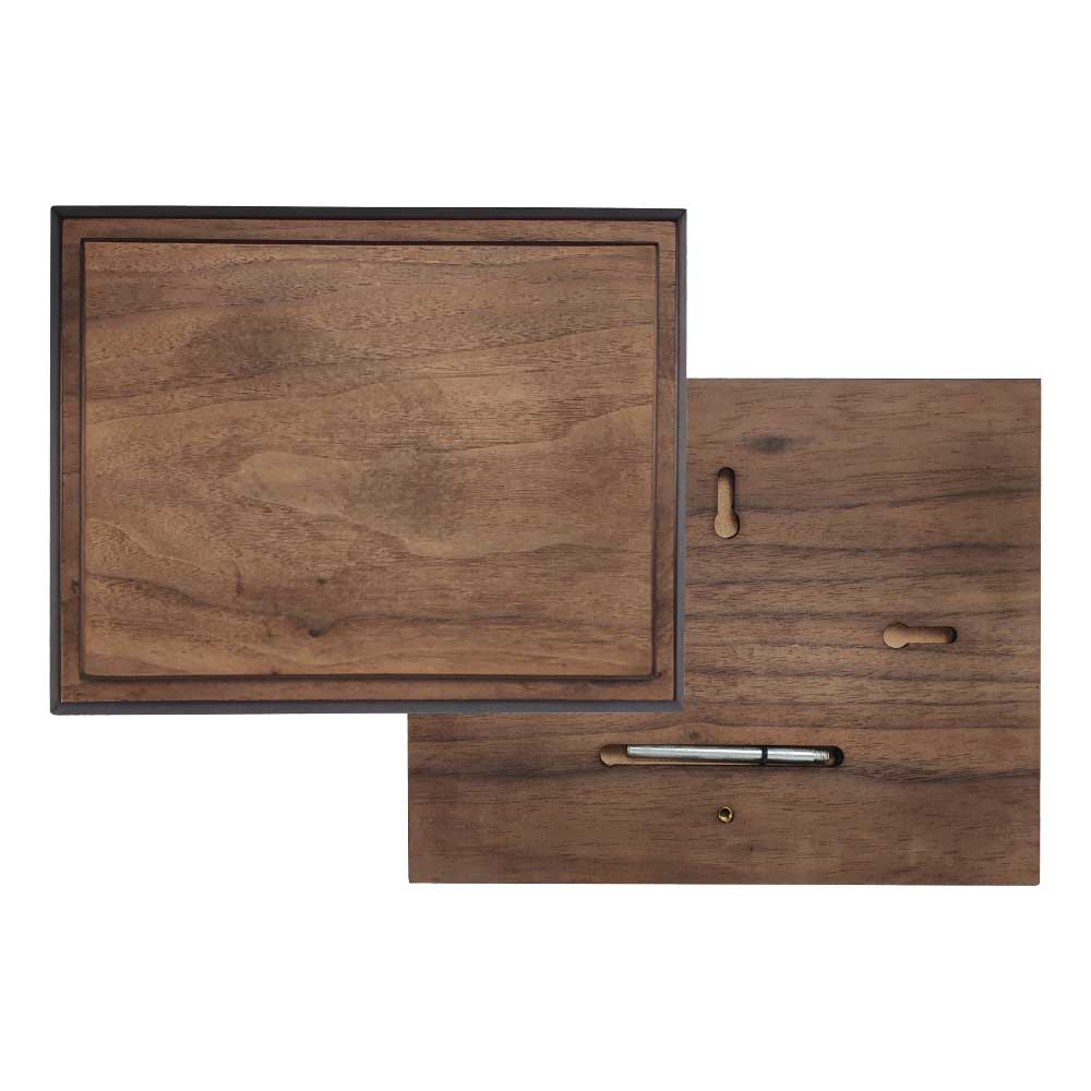 Horizontal Wooden Plaque with Box 1