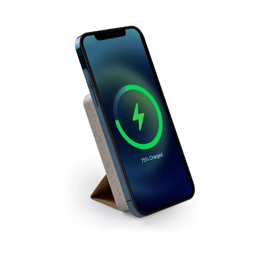 Cork MagSafe Wireless Powerbank with Foldable Stand, 15W, 10000 mAh 7