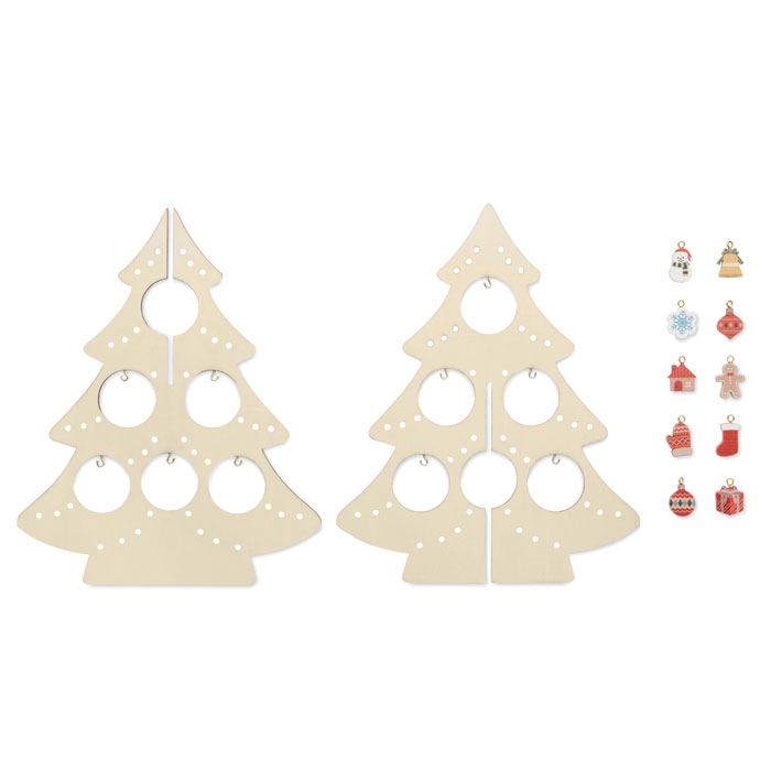 Wooden Xmas tree decoration 4