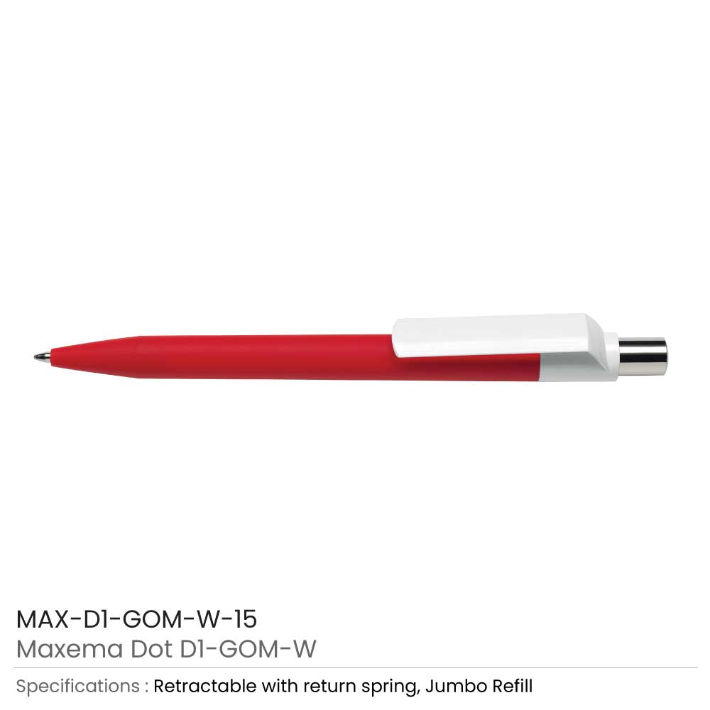 Maxema Dot Pens GOM White 12