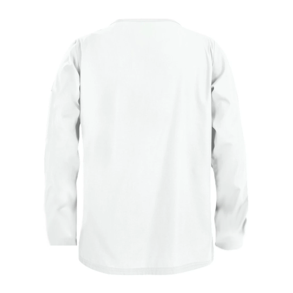 Full Sleeve Unisex Medical Scrub Suit – White 5