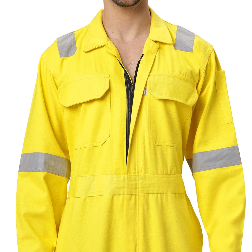 Coverall with Reflective Tape Yellow 11
