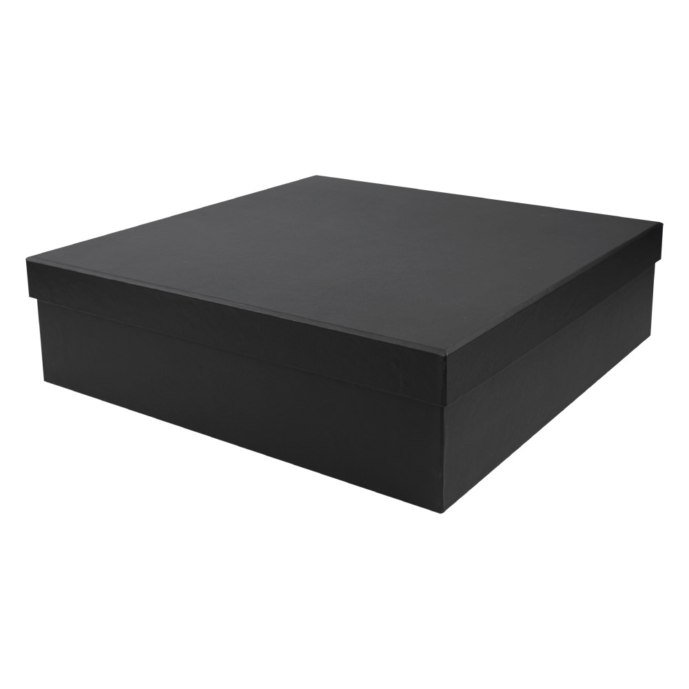 Black Plain Gift Box Size XXL Cardboard Material 1