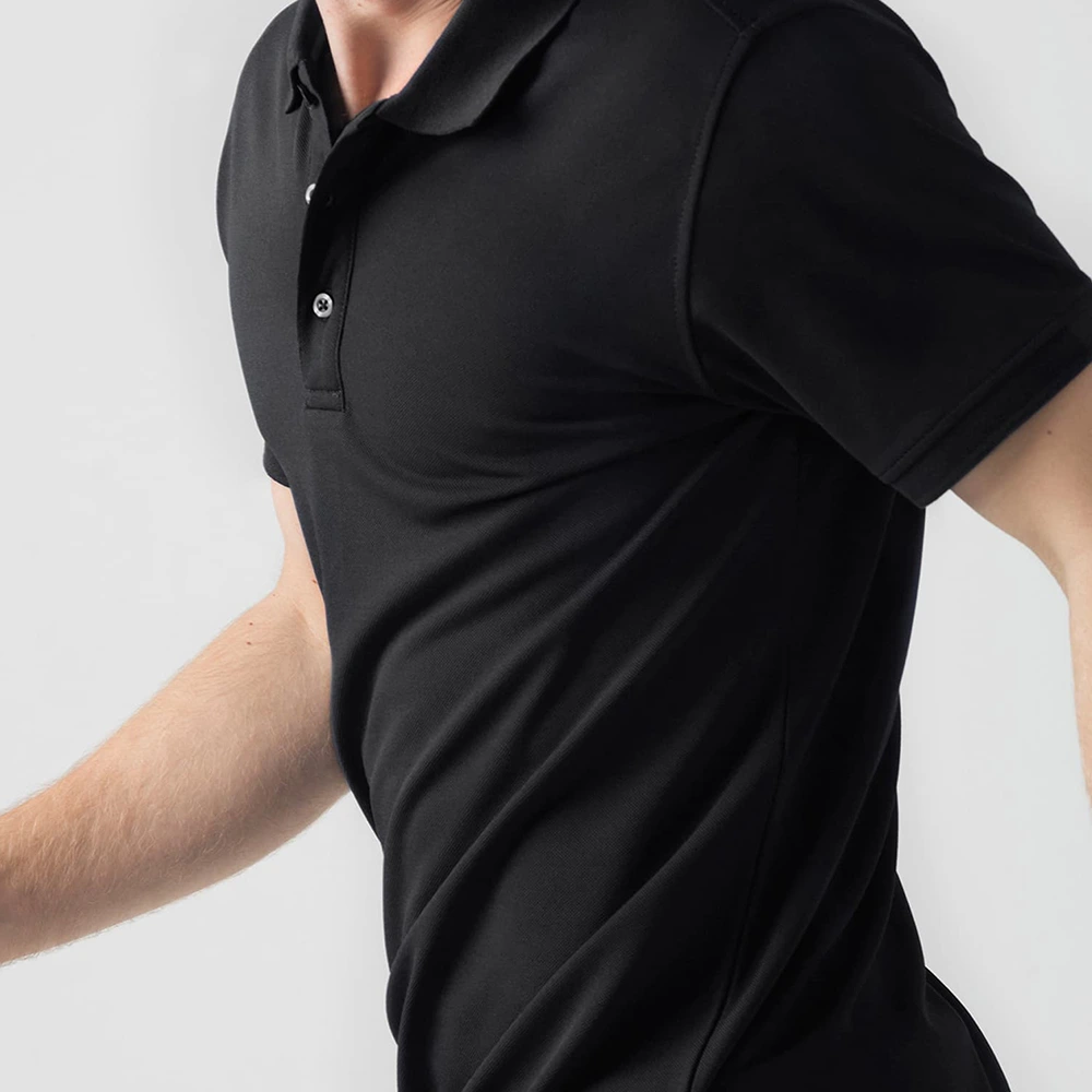 Men’s Solid Polo T-Shirt Black 4