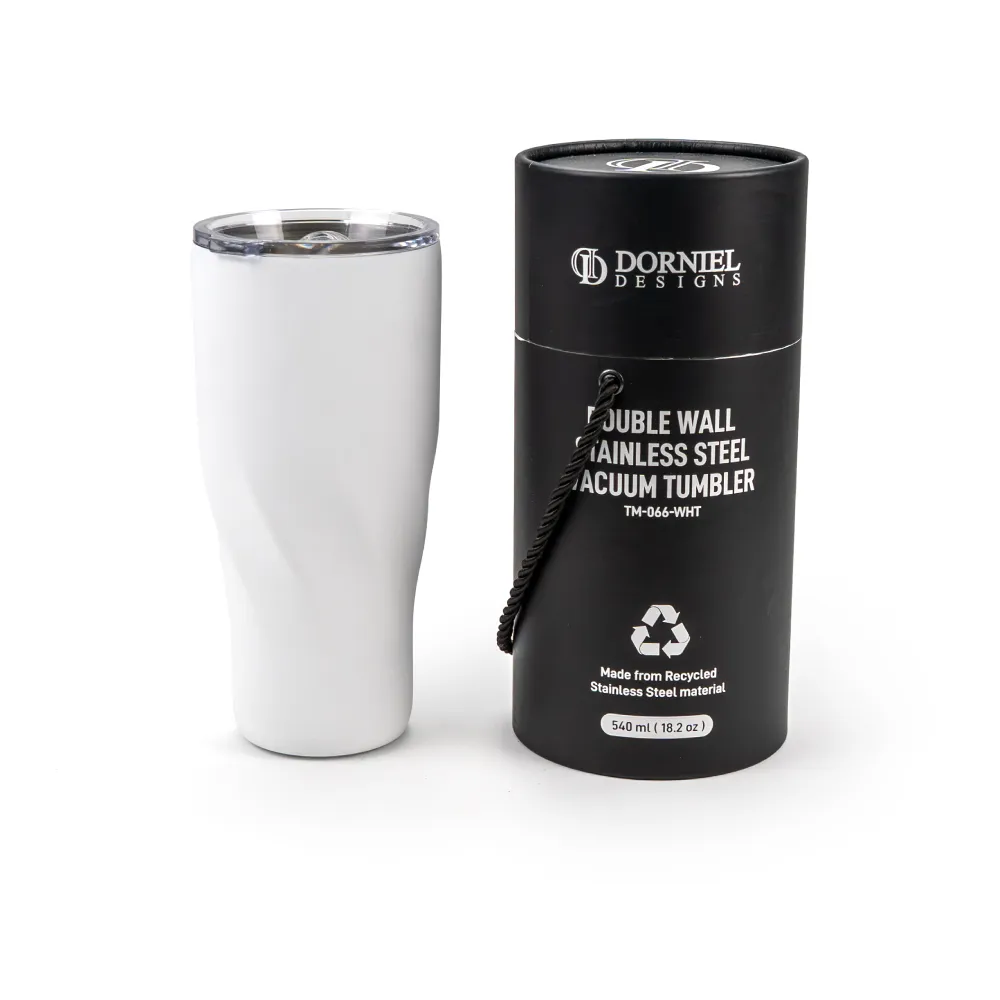 Dorniel Designs Tumblers, Transparent Lid, Recycled Stainless Steel, 540ml 4