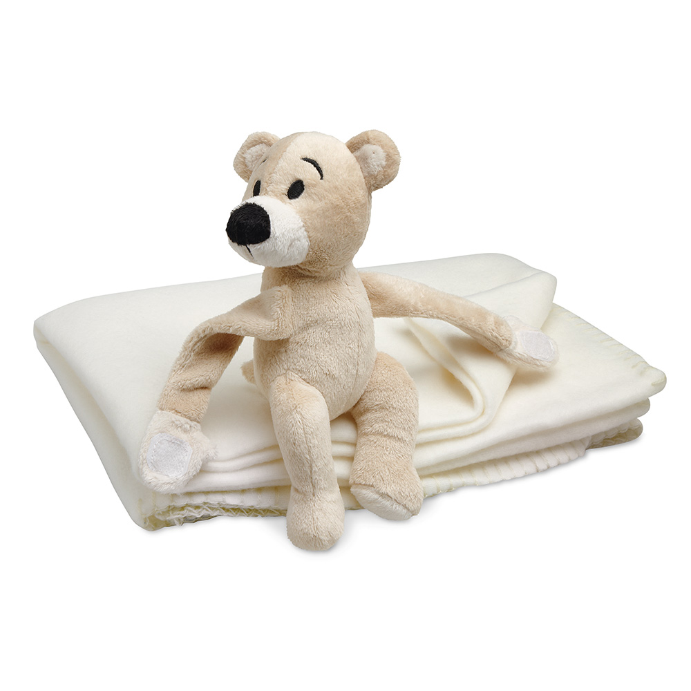 Children's Fleece Blanket with Teddy Bear Toy 6