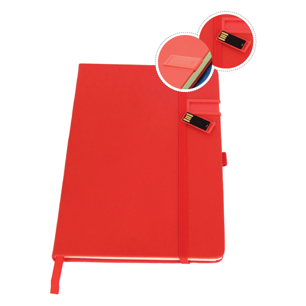 A5-U PU A5 Notebook with USB Flash Chip 3