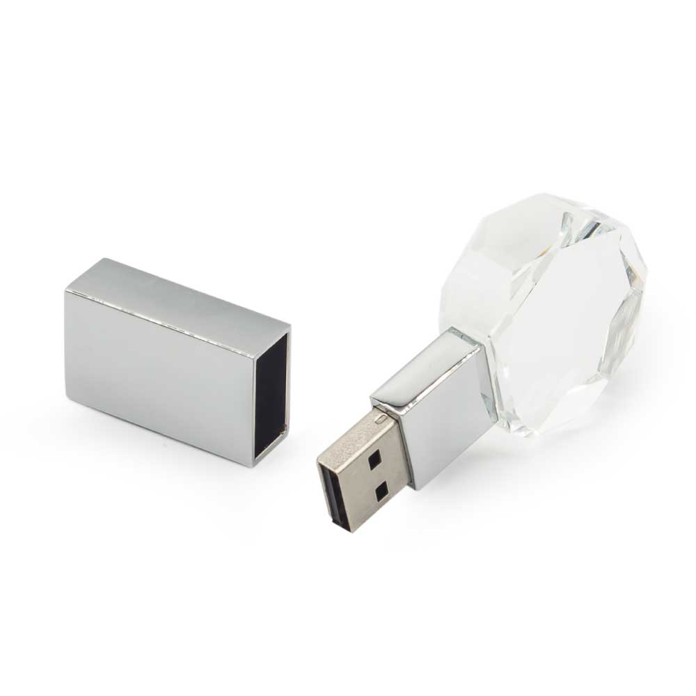 Round Crystal USB Flash Drive 1