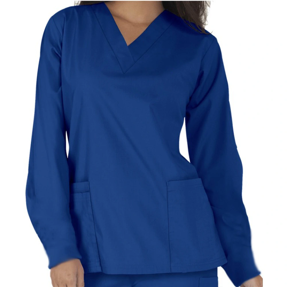 Full Sleeve Unisex Medical Scrub Suit – Royal Blue 2