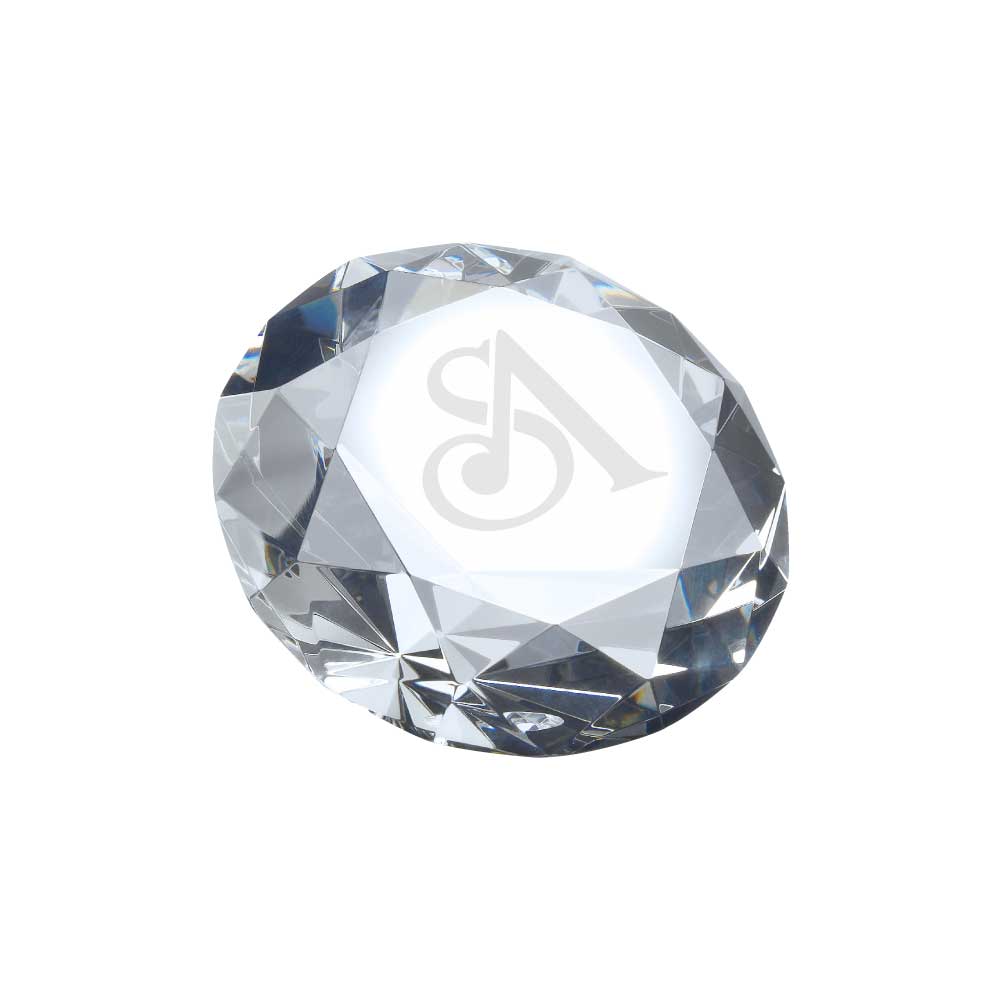 Crystal Diamond Awards Paperweight Style 3