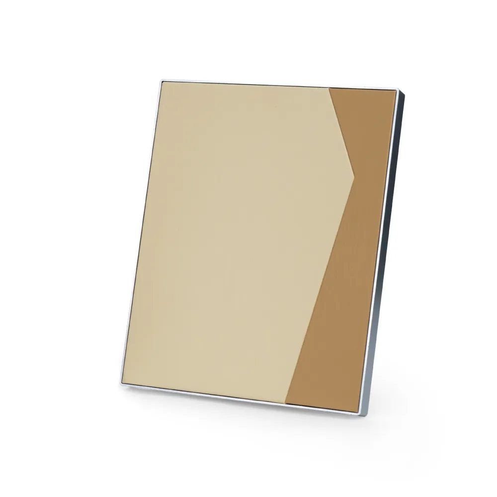 Two-Toned PU Leather Awards with Aluminum Frame & Stand in Luxury Box 6