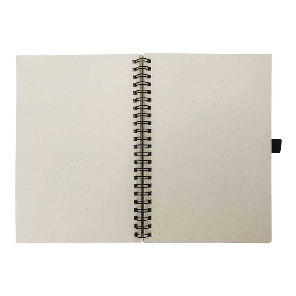 A5 Size Milk Paper Spiral Notebooks, 70 Sheets 80 GSM 4