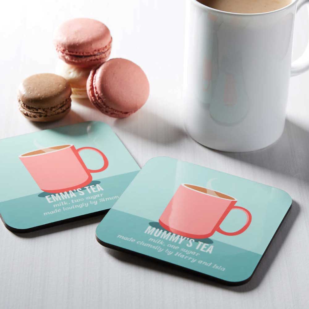 Hardboard Tea Coasters Size: 9 x 9 cm 4