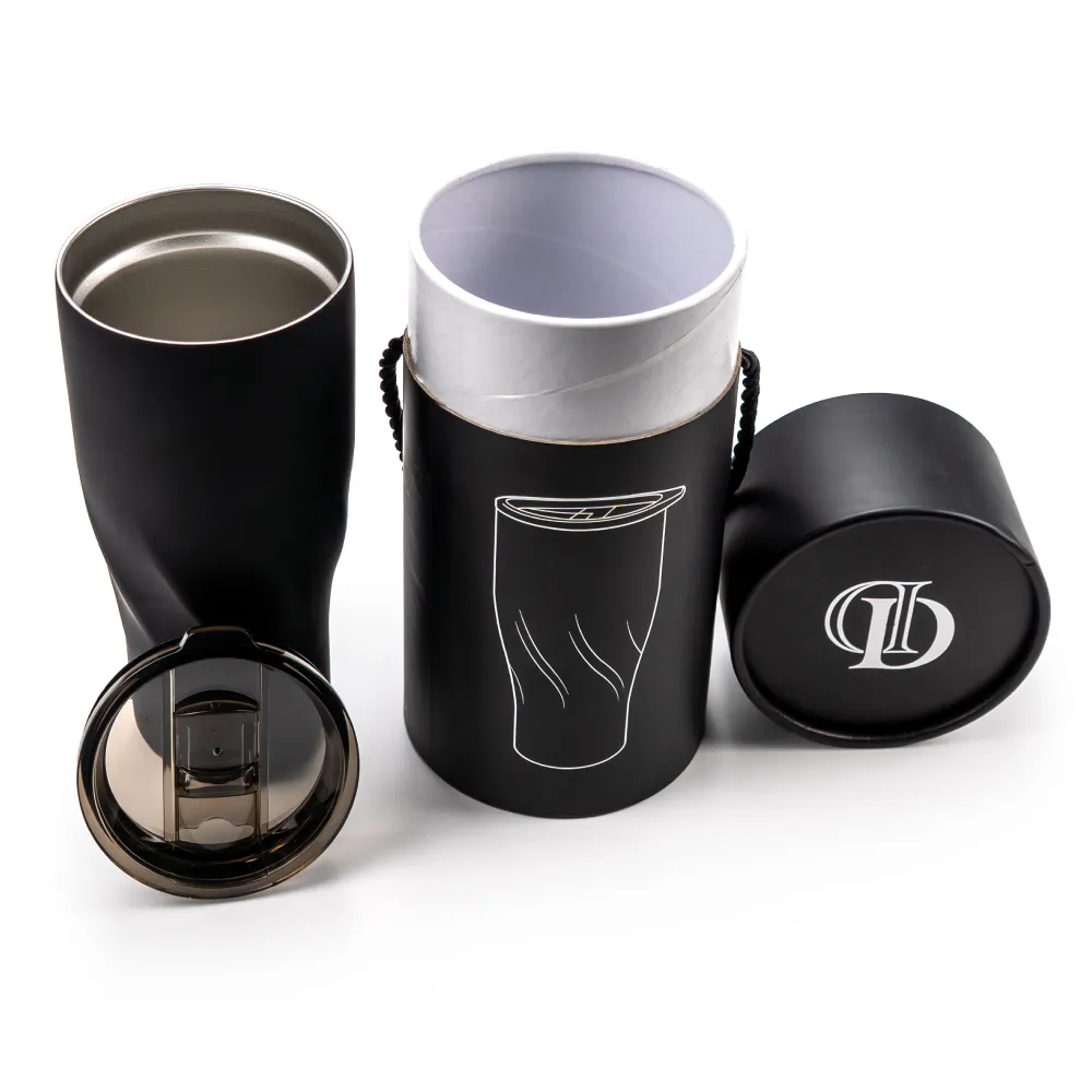 Dorniel Designs Tumblers, Transparent Lid, Recycled Stainless Steel, 540ml 2