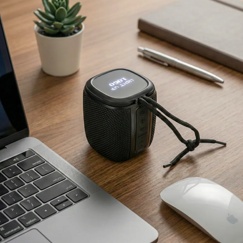 Portable Bluetooth Speakers, Light-Up Logo, Hands-Free Call with Lanyard 7