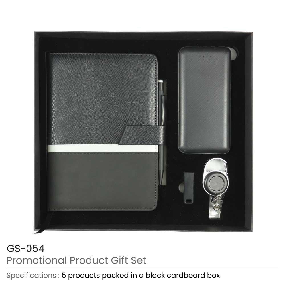  Promotional Gift Sets with Black Cardboard Gift Box 2