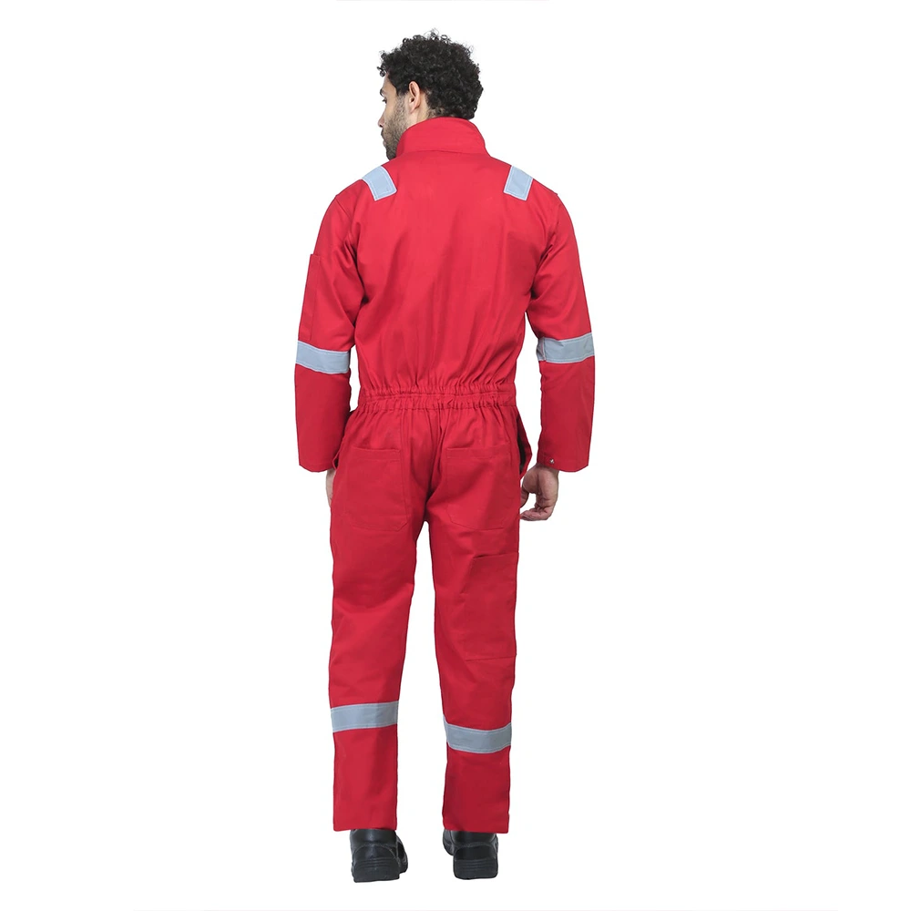 Coverall With Reflective Tape – Red 4