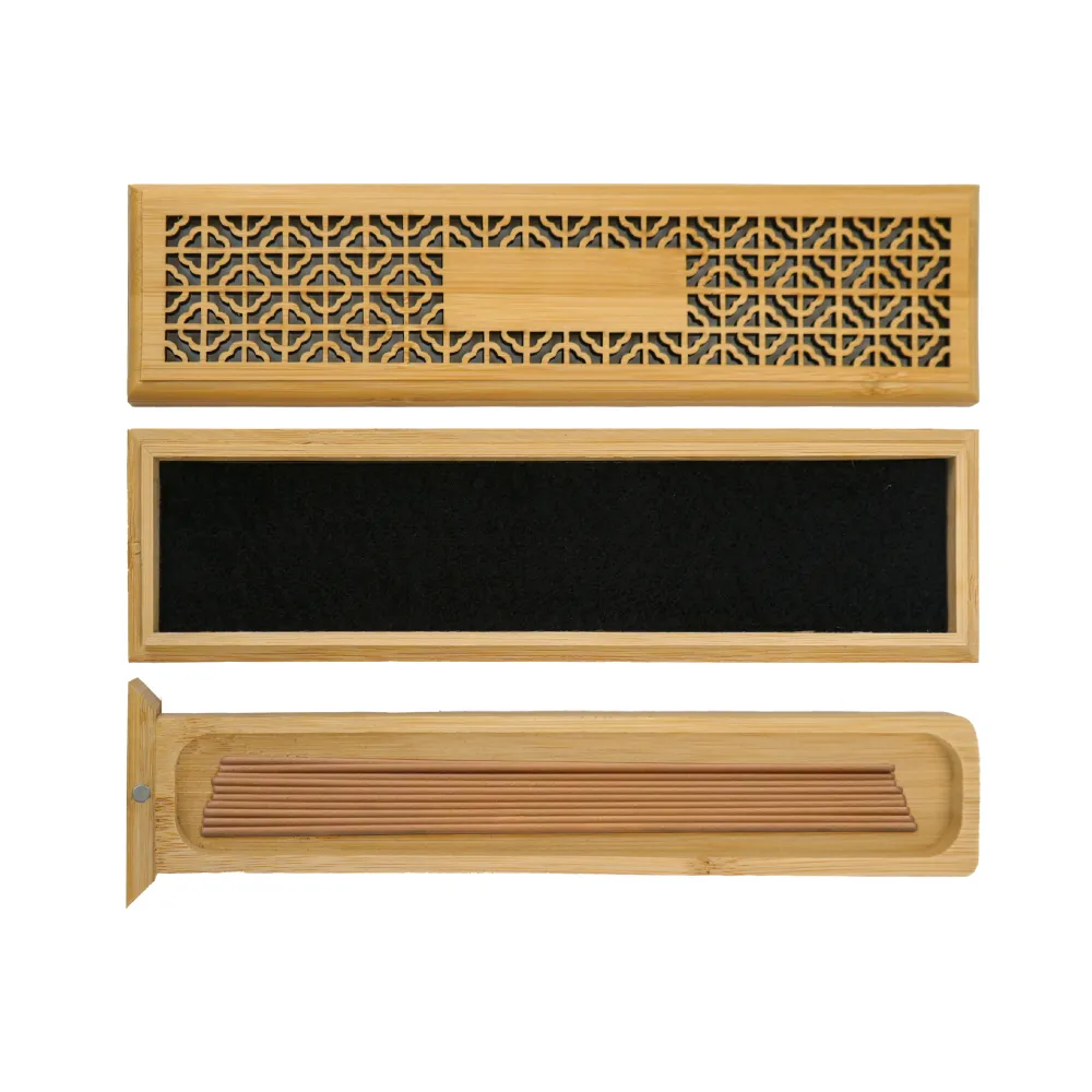 Wooden Incense Burner Holder with Drawer Includes 10 Pcs Oud Sticks 2