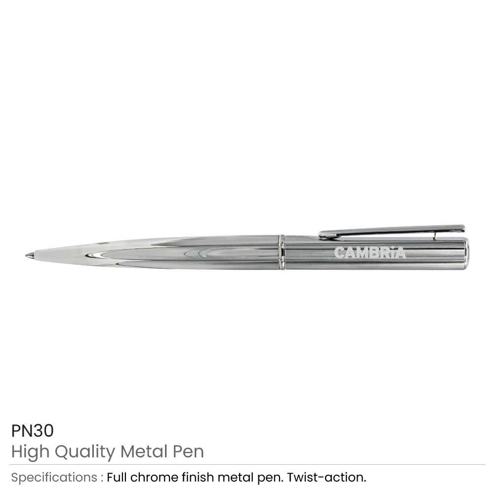 Full Chrome Ball Point Metal Pens 2