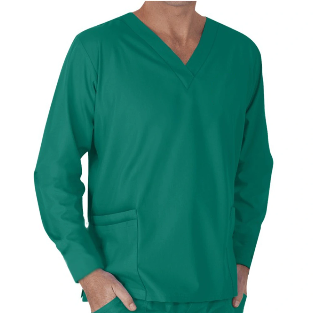 Full Sleeve Unisex Medical Scrub Suit – Green 4