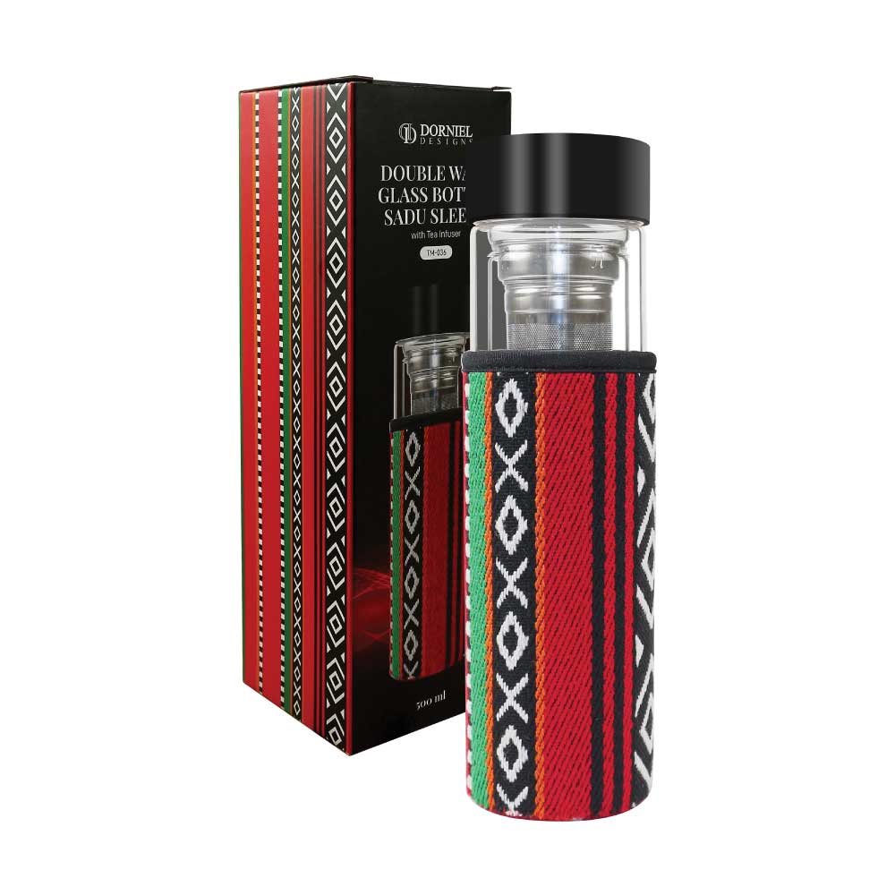 Double Wall Glass Bottles with SADU Sleeve 500ml  7