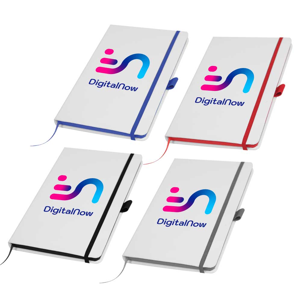 White PU Leather Cover Notebooks 6